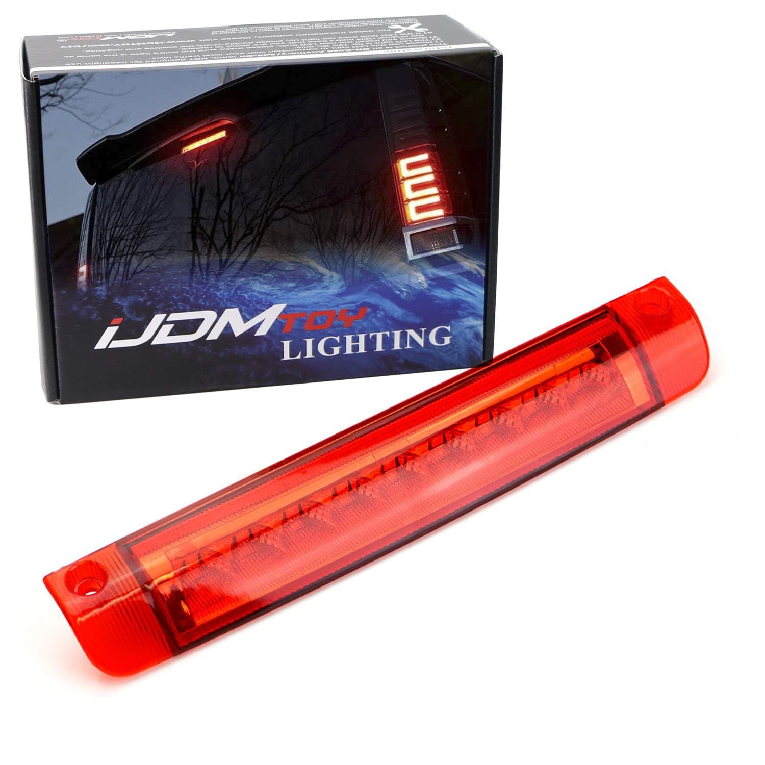 Amazon.com: iJDMTOY JDM Red Lens 9-LED 3rd Brake Light Assy